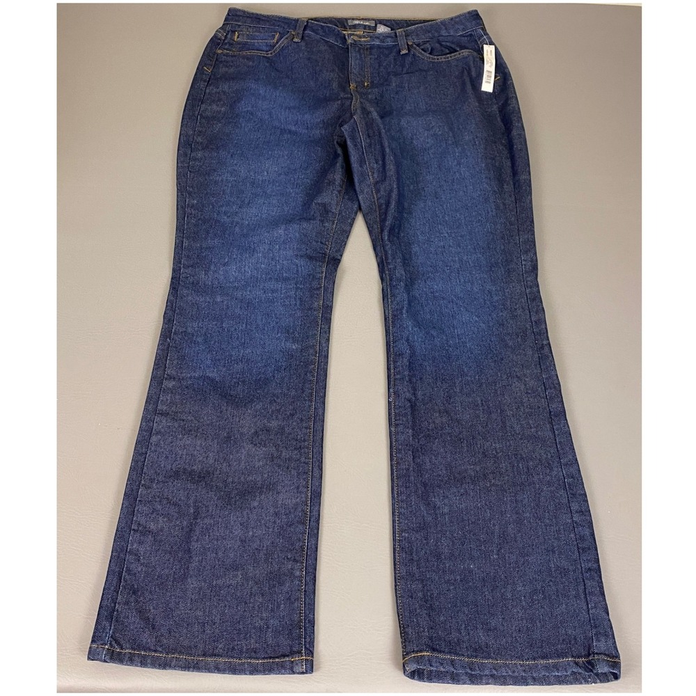 Apt. 9 Bootcut Jeans Women's Size 16 Dark Blue Bistro Wash Stretch New NWT